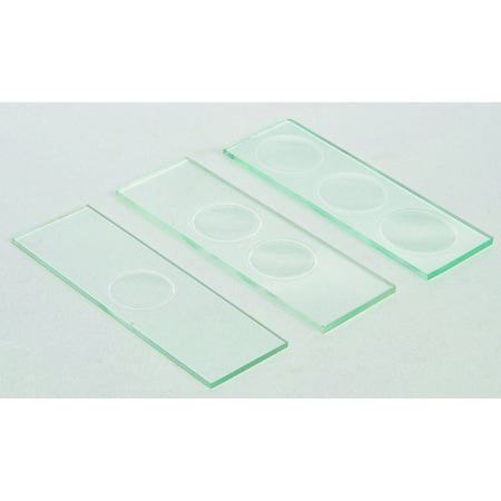 Concavity Slides, Glass, 1 Concavity, 12PK